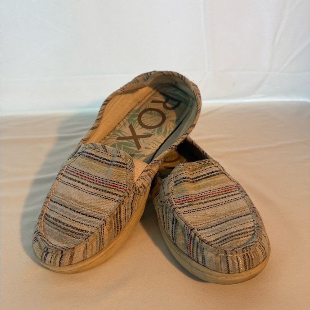 Roxy Multicolor Striped Loafers
